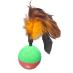 Juguete para gatos con plumas